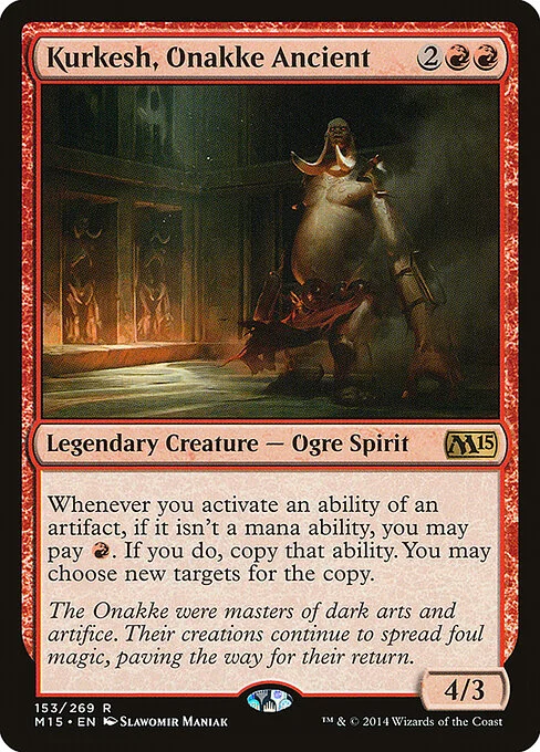 Kurkesh, Onakke Ancient, carta Magic di tipo Legendary Creature — Ogre Spirit illustrata da Slawomir Maniak