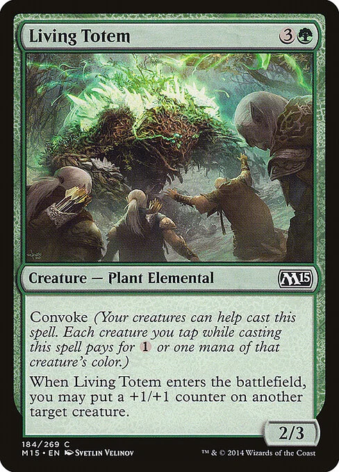 Living Totem, carta Magic di tipo Creature — Plant Elemental illustrata da Svetlin Velinov