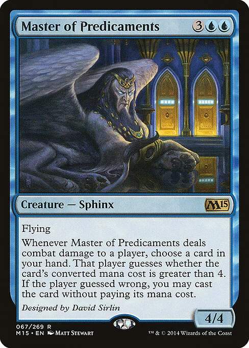 Master of Predicaments, carta Magic di tipo Creature — Sphinx illustrata da Matt Stewart