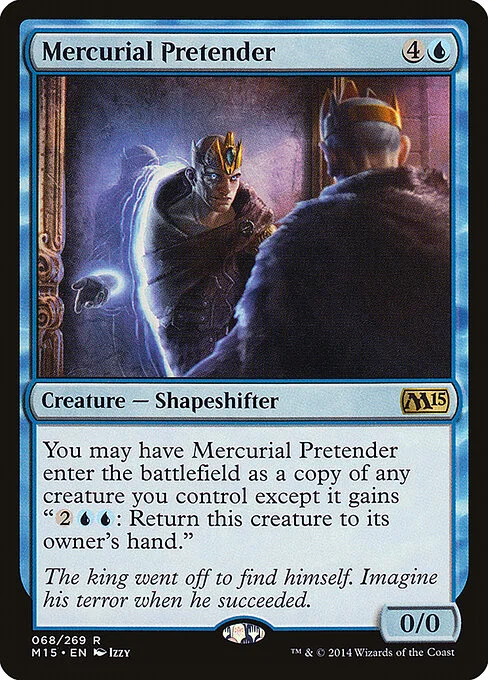 Mercurial Pretender, carta Magic di tipo Creature — Shapeshifter illustrata da Izzy