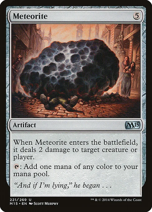 Meteorite, carta Magic di tipo Artifact illustrata da Scott Murphy