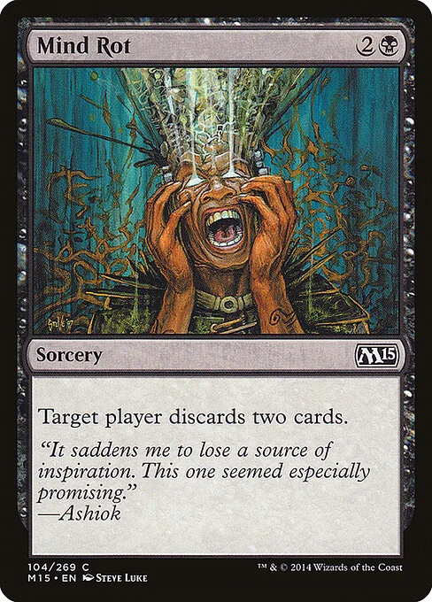 Mind Rot, carta Magic di tipo Sorcery illustrata da Steve Luke