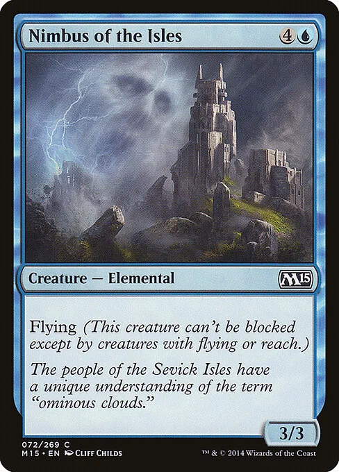 Nimbus of the Isles, carta Magic di tipo Creature — Elemental illustrata da Cliff Childs