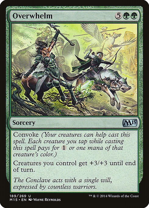 Overwhelm, carta Magic di tipo Sorcery illustrata da Wayne Reynolds