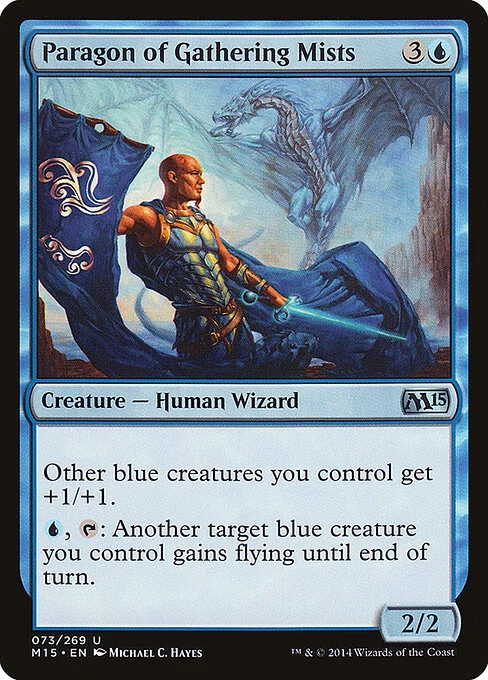 Paragon of Gathering Mists, carta Magic di tipo Creature — Human Wizard illustrata da Michael C. Hayes