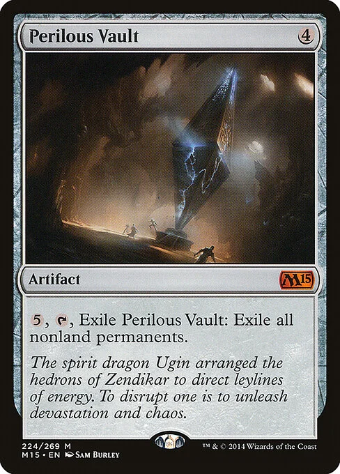 Perilous Vault, carta Magic di tipo Artifact illustrata da Sam Burley