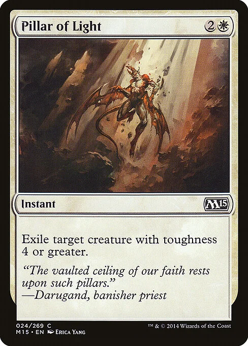 Pillar of Light, carta Magic di tipo Instant illustrata da Erica Yang