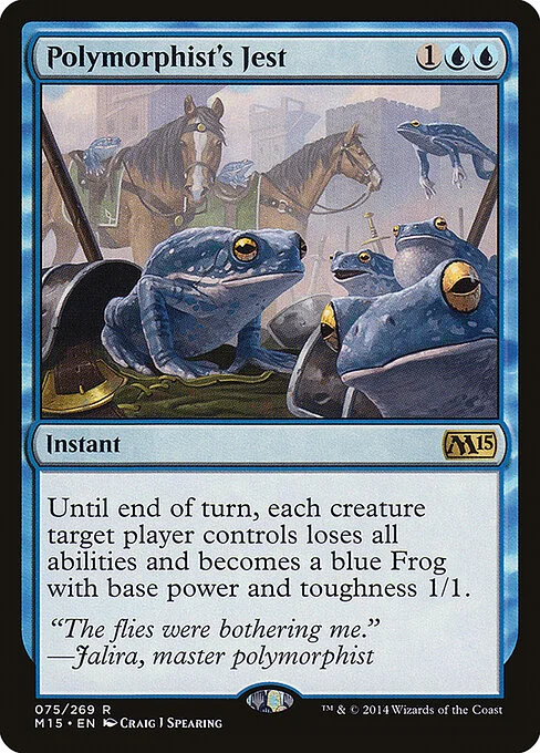 Polymorphist's Jest, carta Magic di tipo Instant illustrata da Craig J Spearing