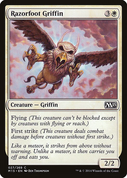 Razorfoot Griffin, carta Magic di tipo Creature — Griffin illustrata da Ben Thompson