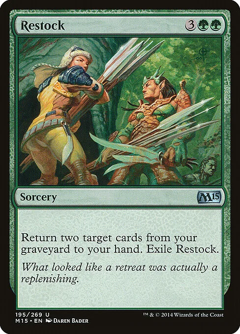 Restock, carta Magic di tipo Sorcery illustrata da Daren Bader