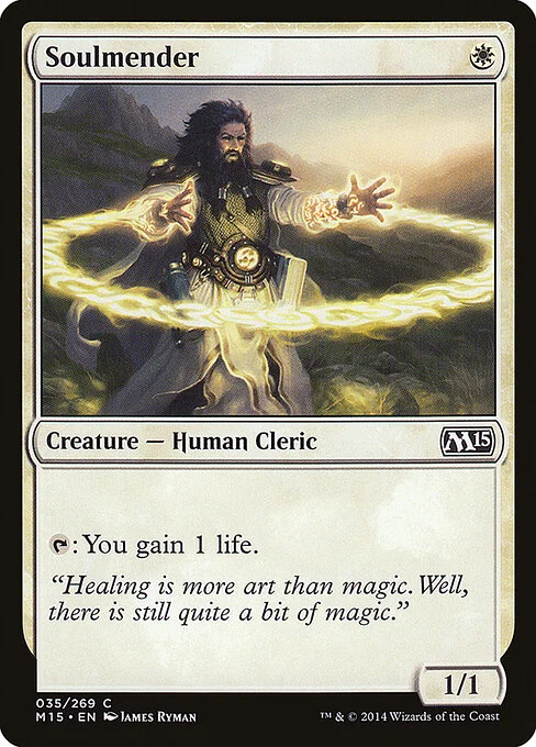 Soulmender, carta Magic di tipo Creature — Human Cleric illustrata da James Ryman