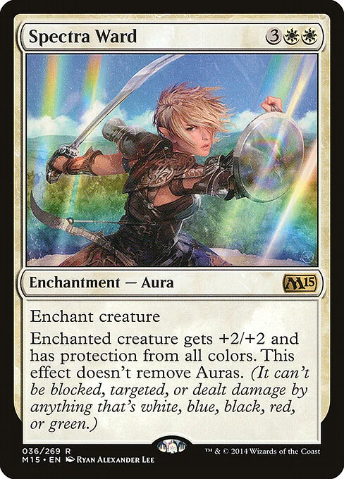 Spectra Ward, carta Magic di tipo Enchantment — Aura illustrata da Ryan Alexander Lee
