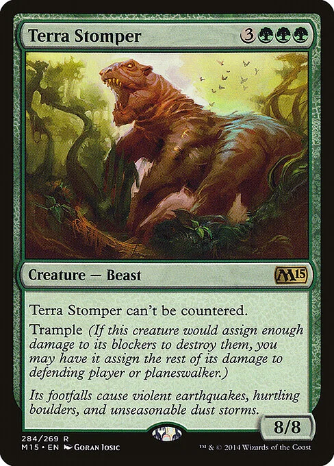 Terra Stomper, carta Magic di tipo Creature — Beast illustrata da Goran Josic