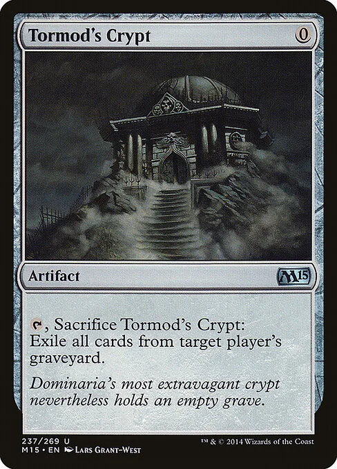 Tormod's Crypt, carta Magic di tipo Artifact illustrata da Lars Grant-West
