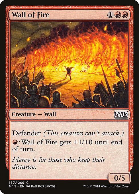 Wall of Fire, carta Magic di tipo Creature — Wall illustrata da Dan Dos Santos