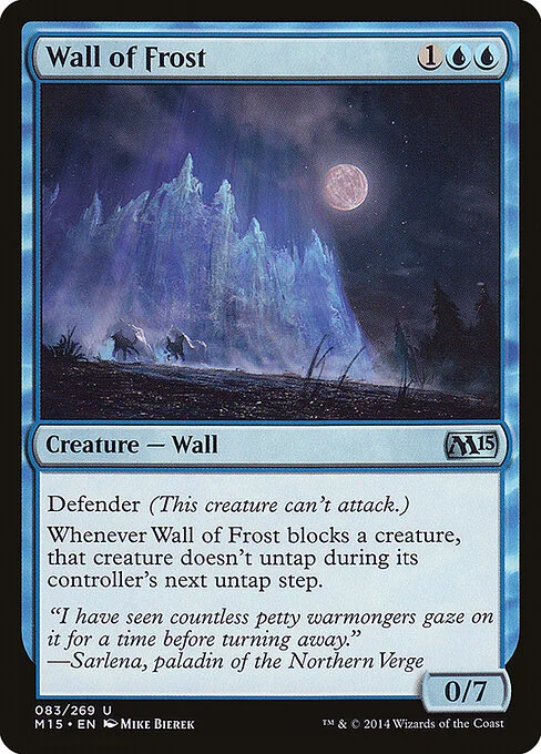 Wall of Frost, carta Magic di tipo Creature — Wall illustrata da Mike Bierek