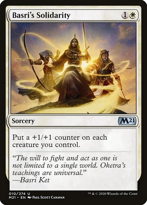 Basri's Solidarity, carta Magic di tipo Sorcery illustrata da Paul Scott Canavan