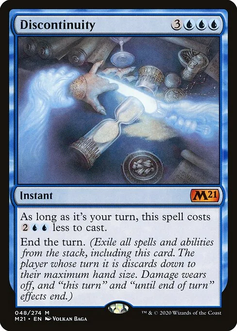 Discontinuity, carta Magic di tipo Instant illustrata da Volkan Baǵa