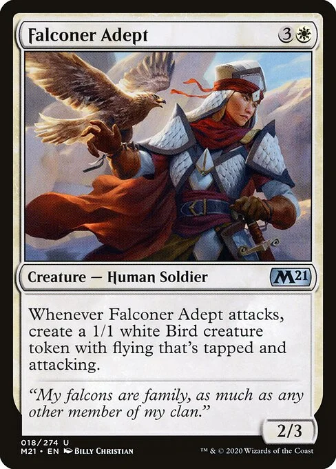 Falconer Adept, carta Magic di tipo Creature — Human Soldier illustrata da Billy Christian