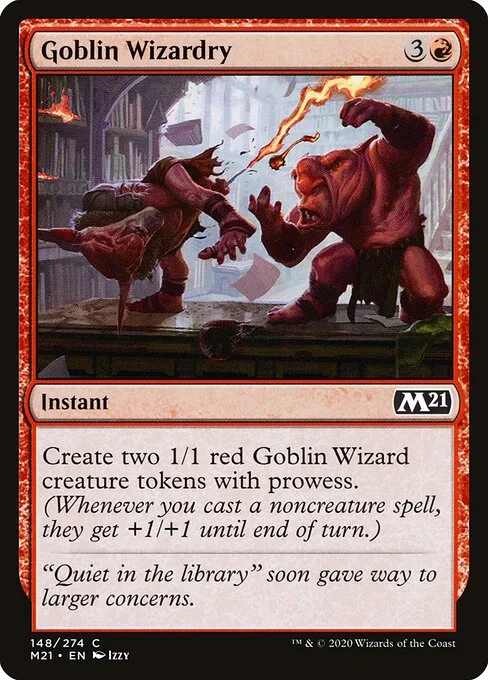 Goblin Wizardry, carta Magic di tipo Instant illustrata da Izzy