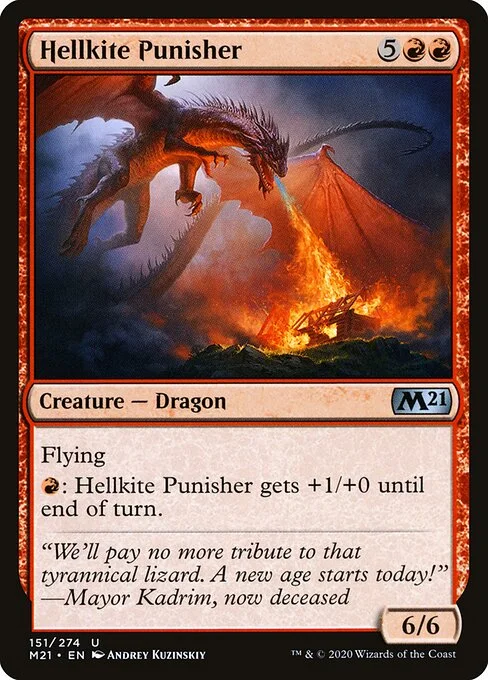Hellkite Punisher, carta Magic di tipo Creature — Dragon illustrata da Andrey Kuzinskiy