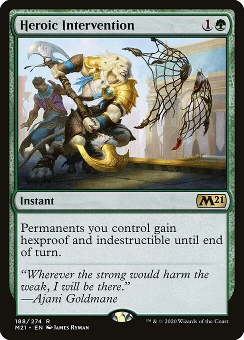 Heroic Intervention, carta Magic di tipo Instant illustrata da James Ryman