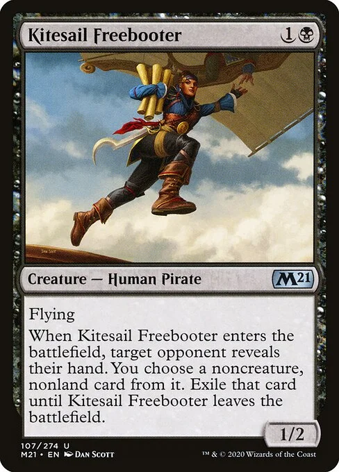 Kitesail Freebooter, carta Magic di tipo Creature — Human Pirate illustrata da Dan Murayama Scott