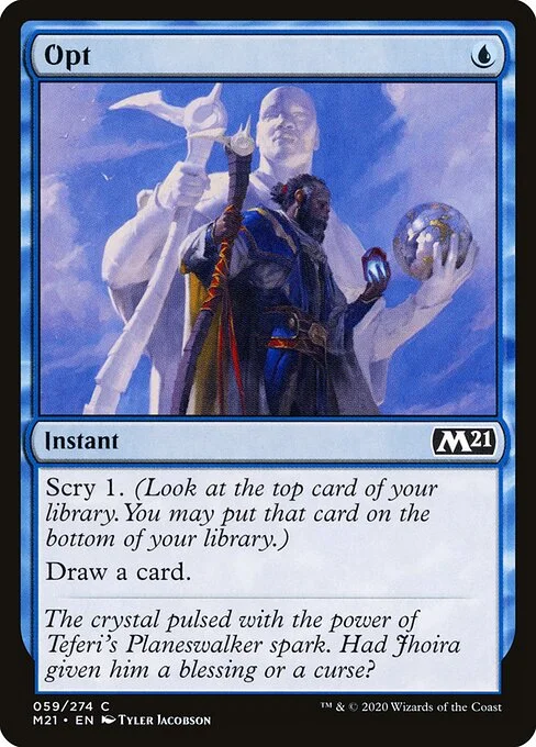 Opt, carta Magic di tipo Instant illustrata da Tyler Jacobson