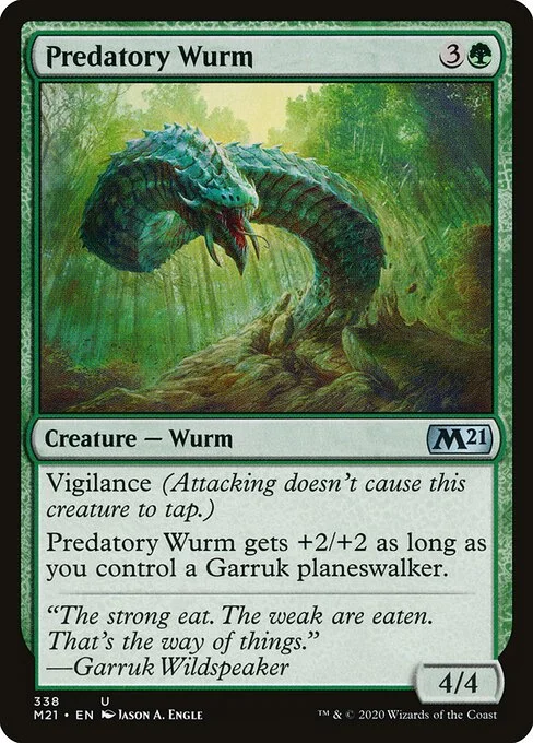 Predatory Wurm, carta Magic di tipo Creature — Wurm illustrata da Jason A. Engle