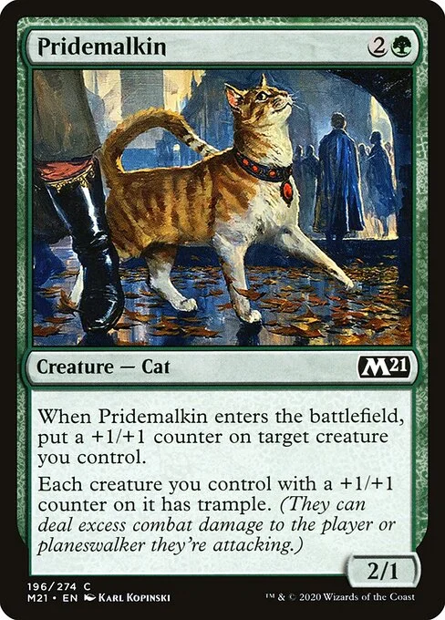 Pridemalkin, carta Magic di tipo Creature — Cat illustrata da Karl Kopinski