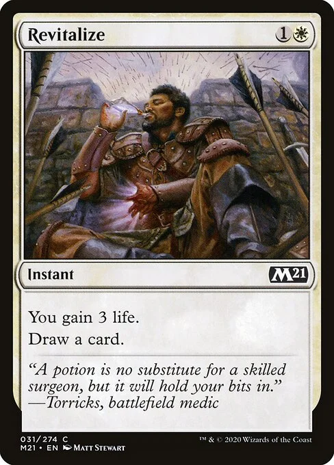 Revitalize, carta Magic di tipo Instant illustrata da Matt Stewart