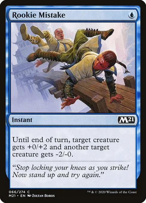 Rookie Mistake, carta Magic di tipo Instant illustrata da Zoltan Boros