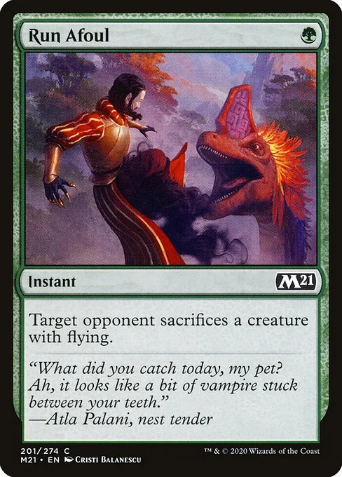 Run Afoul, carta Magic di tipo Instant illustrata da Cristi Balanescu