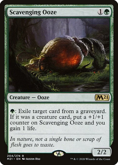 Scavenging Ooze, carta Magic di tipo Creature — Ooze illustrata da Austin Hsu