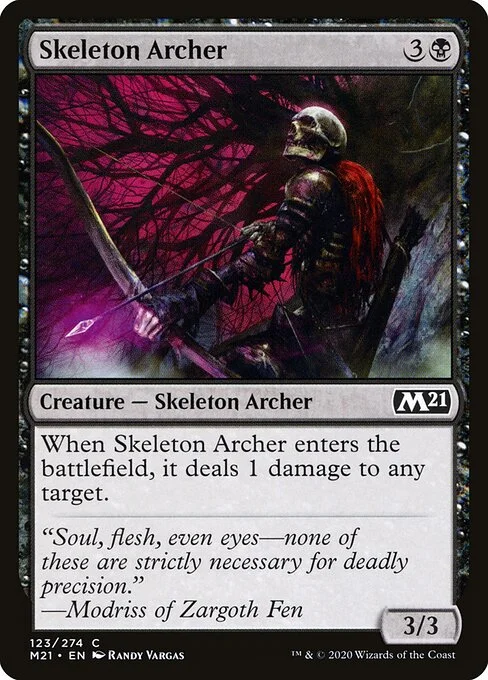 Skeleton Archer, carta Magic di tipo Creature — Skeleton Archer illustrata da Randy Vargas