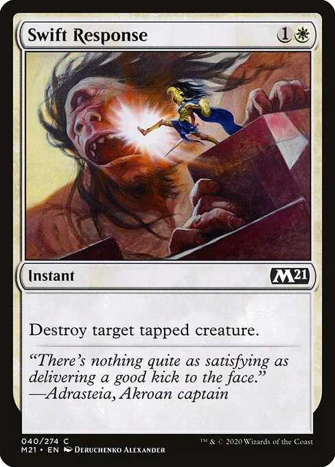 Swift Response, carta Magic di tipo Instant illustrata da Deruchenko Alexander