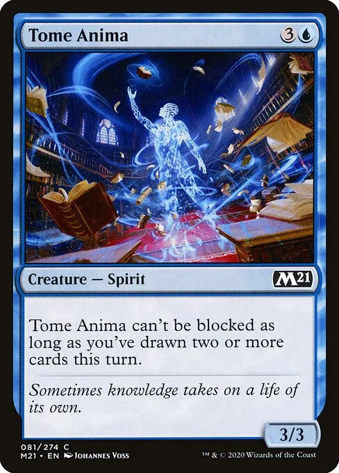 Tome Anima, carta Magic di tipo Creature — Spirit illustrata da Johannes Voss