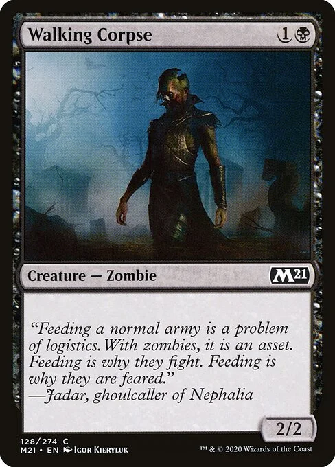 Walking Corpse, carta Magic di tipo Creature — Zombie illustrata da Igor Kieryluk
