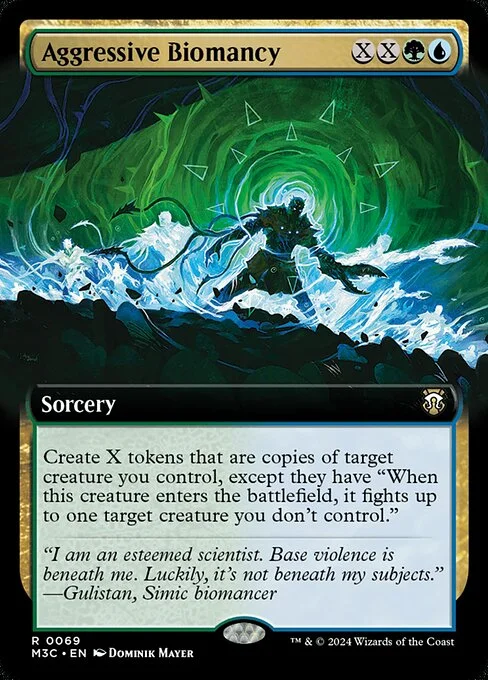 Aggressive Biomancy, carta Magic di tipo Sorcery illustrata da Dominik Mayer