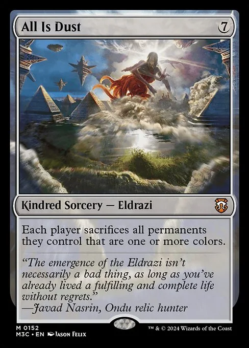 All Is Dust, carta Magic di tipo Kindred Sorcery — Eldrazi illustrata da Jason Felix
