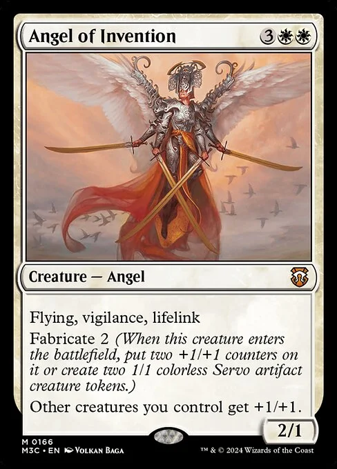 Angel of Invention, carta Magic di tipo Creature — Angel illustrata da Volkan Baǵa