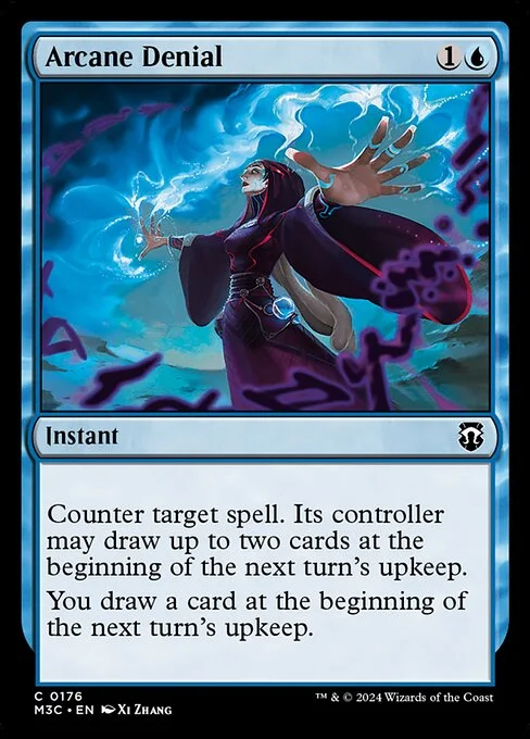 Arcane Denial, carta Magic di tipo Instant illustrata da Xi Zhang