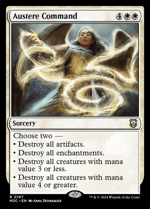 Austere Command, carta Magic di tipo Sorcery illustrata da Anna Steinbauer