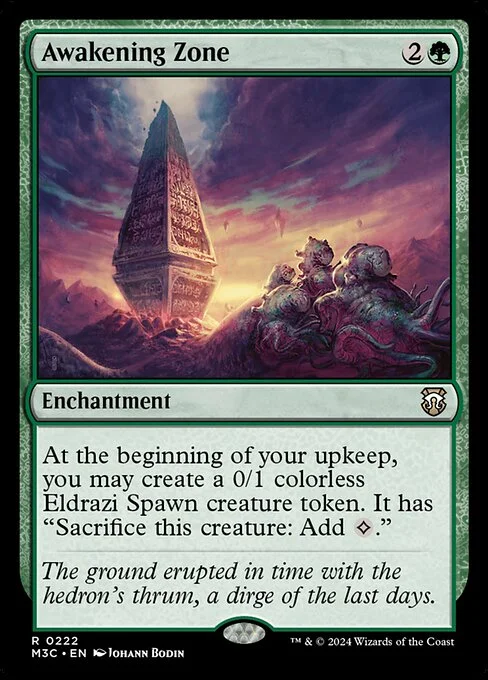 Awakening Zone, carta Magic di tipo Enchantment illustrata da Johann Bodin