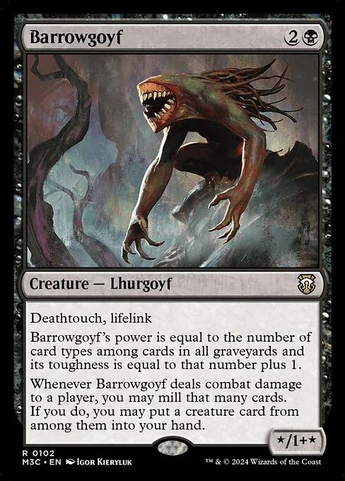 Barrowgoyf, carta Magic di tipo Creature — Lhurgoyf illustrata da Igor Kieryluk