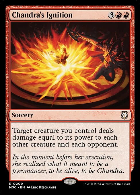 Chandra's Ignition, carta Magic di tipo Sorcery illustrata da Eric Deschamps