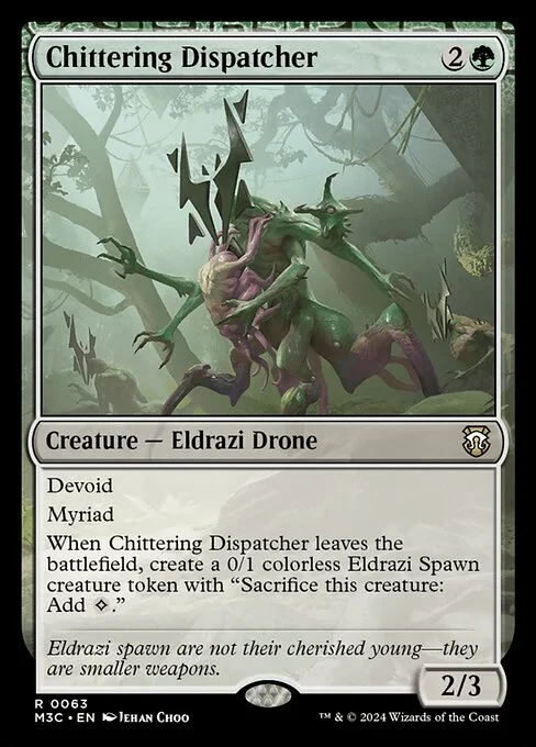 Chittering Dispatcher, carta Magic di tipo Creature — Eldrazi Drone illustrata da Jehan Choo