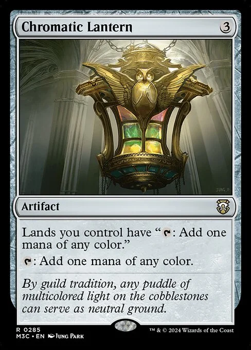 Chromatic Lantern, carta Magic di tipo Artifact illustrata da Jung Park