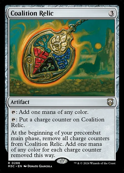 Coalition Relic, carta Magic di tipo Artifact illustrata da Donato Giancola