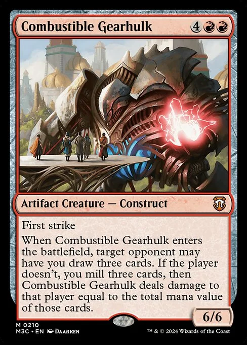 Combustible Gearhulk, carta Magic di tipo Artifact Creature — Construct illustrata da Daarken